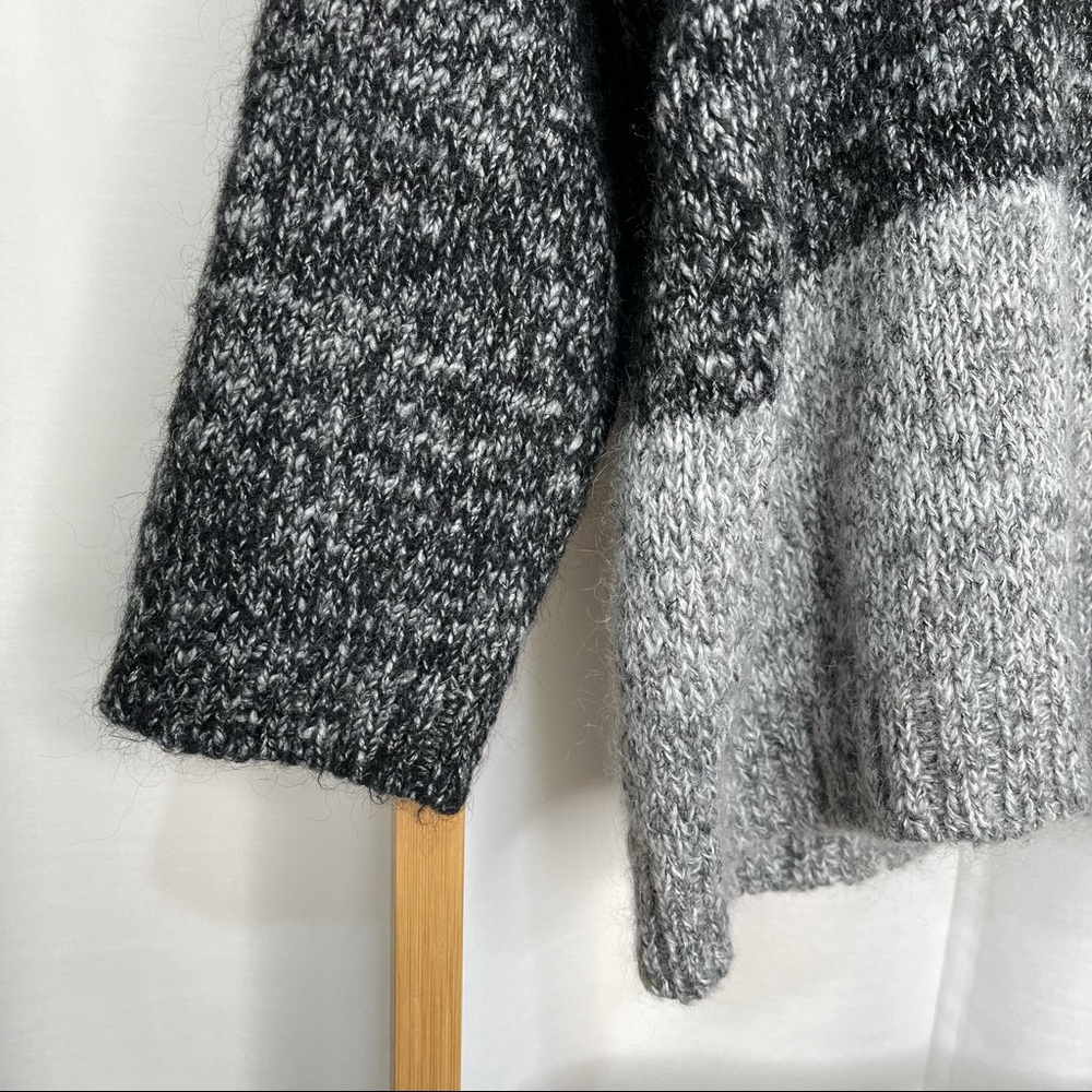 SOLD Gorman Grey Wool Alpaca Mohair Knit Jumper 10 - Picture 6 of 8